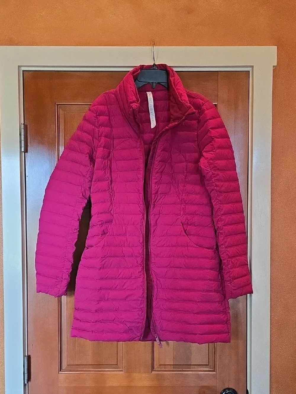 lululemon athletica Women's Long Quilted Puffer Jacket - Fuchsia. NWOT! SIZE 10